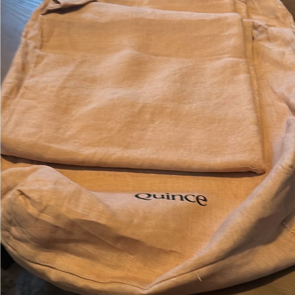 Quince full/queen Duvet cover and sham set color brown